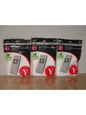 Hoover Vacuum Bags AH13270, Allergen Filtration Media Type Y Vacuum Bags 3-PK